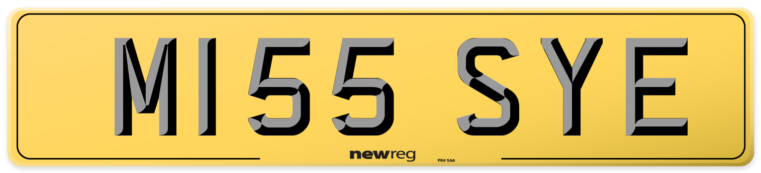 M155 SYE Rear Number Plate