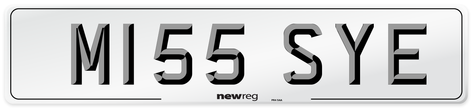 M155 SYE Front Number Plate