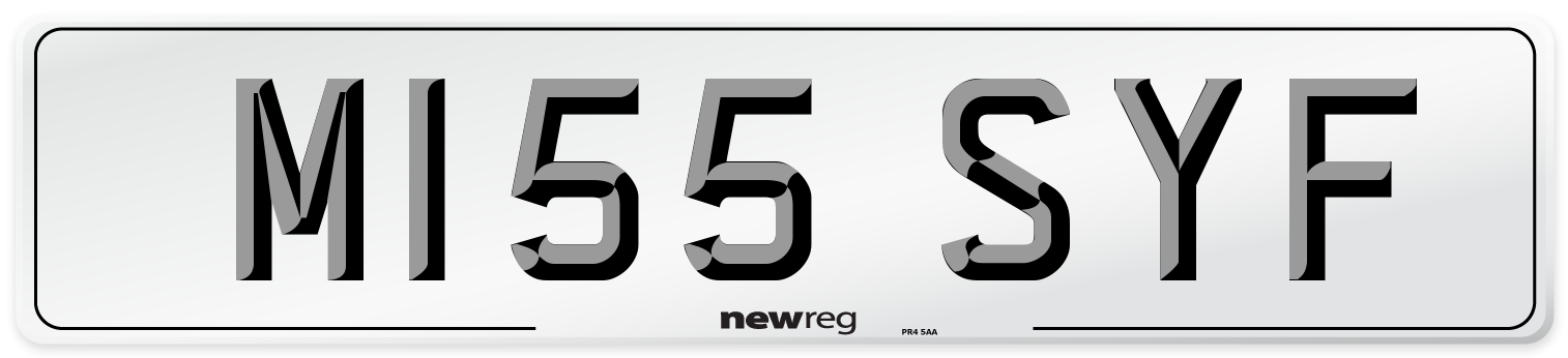 M155 SYF Front Number Plate