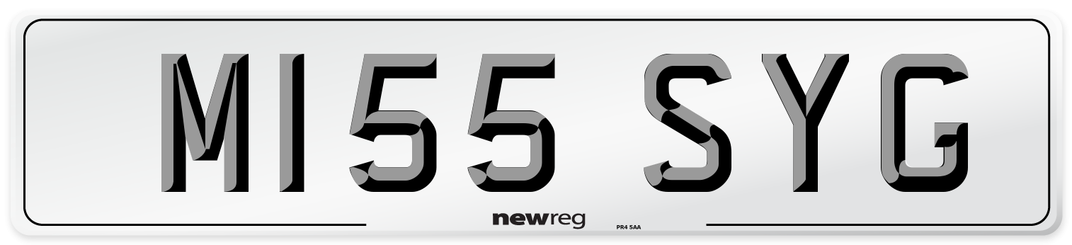 M155 SYG Front Number Plate