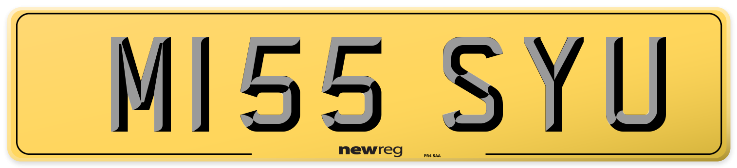 M155 SYU Rear Number Plate