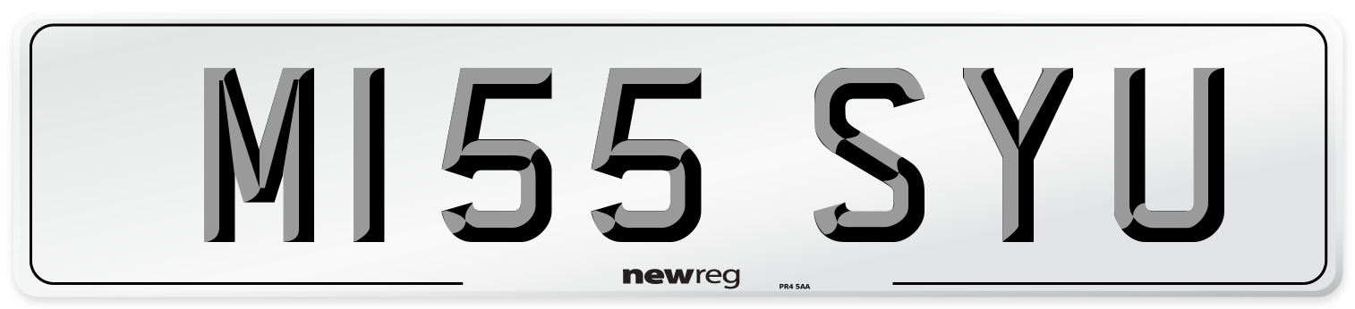 M155 SYU Front Number Plate