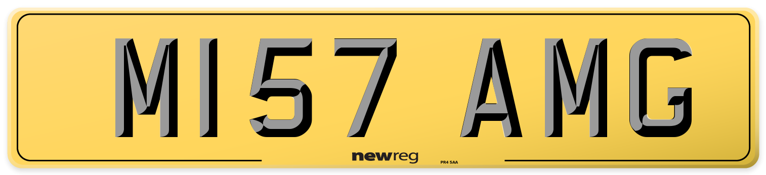M157 AMG Rear Number Plate