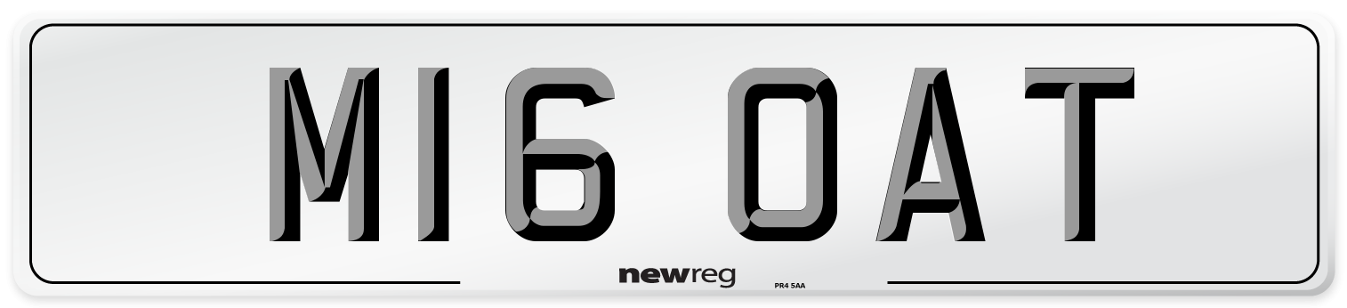 M16 OAT Front Number Plate