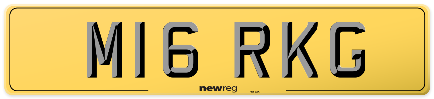 M16 RKG Rear Number Plate