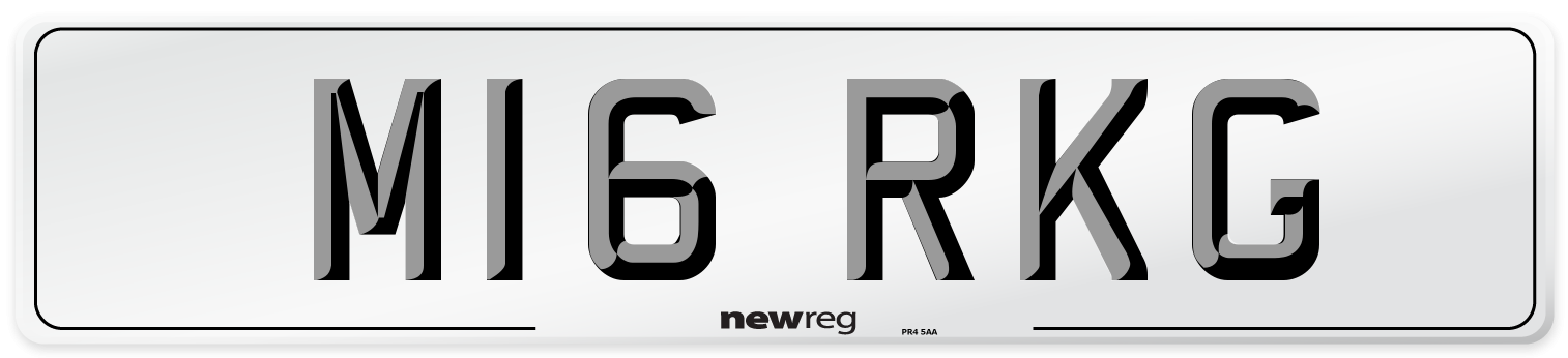 M16 RKG Front Number Plate