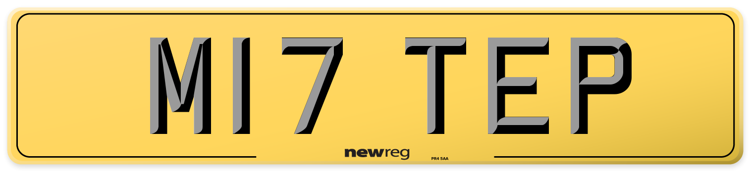 M17 TEP Rear Number Plate