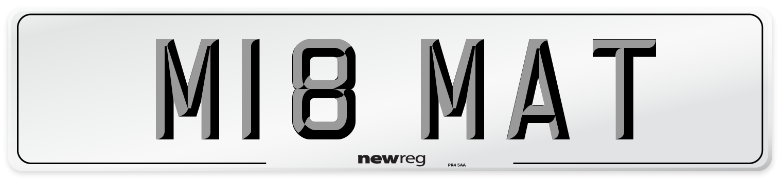 M18 MAT Front Number Plate