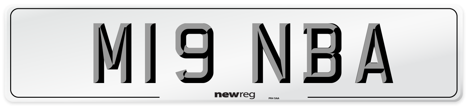 M19 NBA Front Number Plate