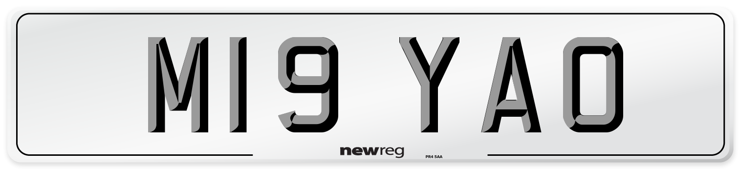 M19 YAO Front Number Plate