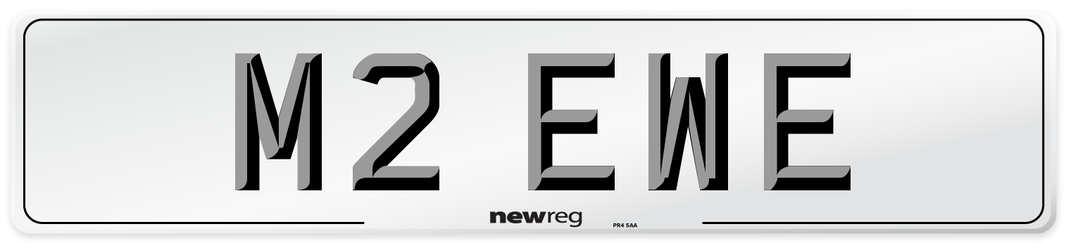 M2 EWE Front Number Plate