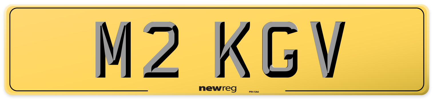 M2 KGV Rear Number Plate