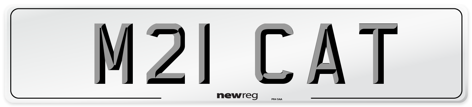 M21 CAT Front Number Plate
