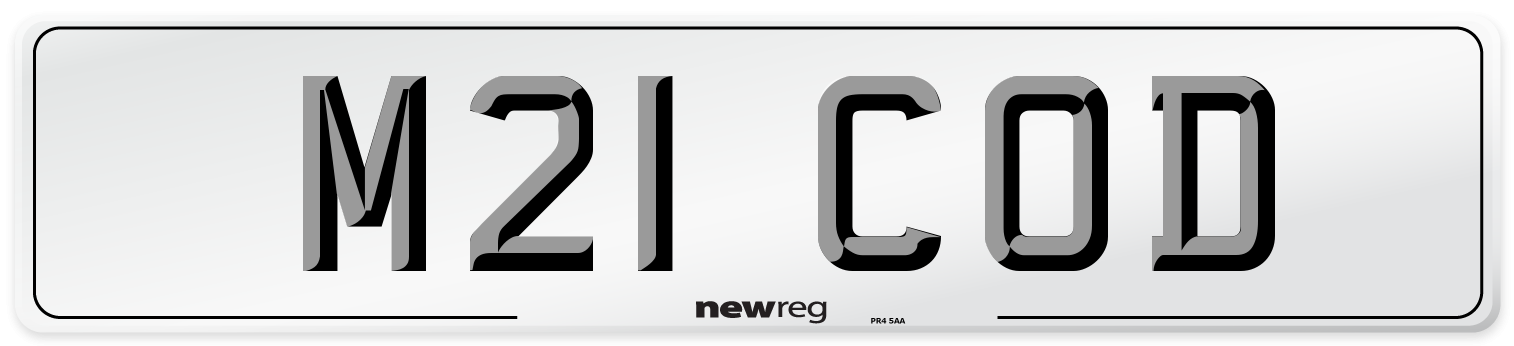 M21 COD Front Number Plate