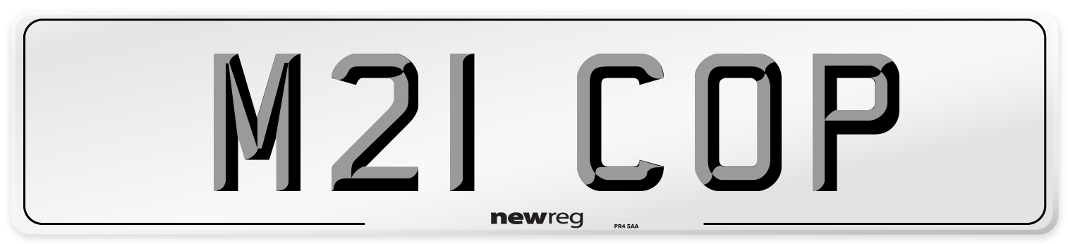 M21 COP Front Number Plate