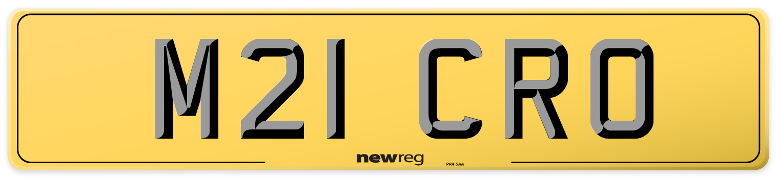 M21 CRO Rear Number Plate