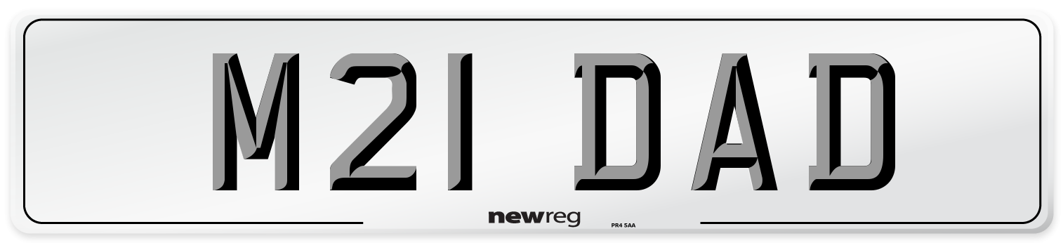 M21 DAD Front Number Plate
