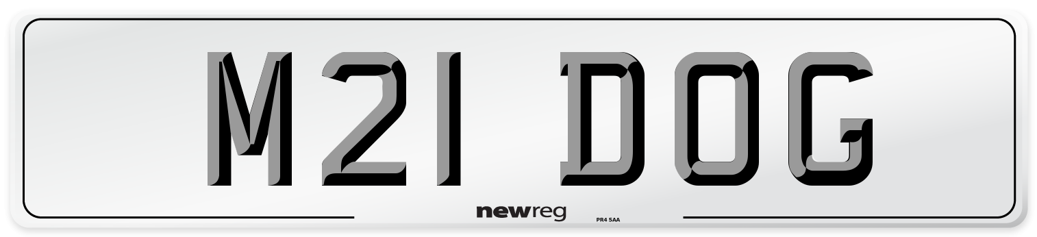 M21 DOG Front Number Plate