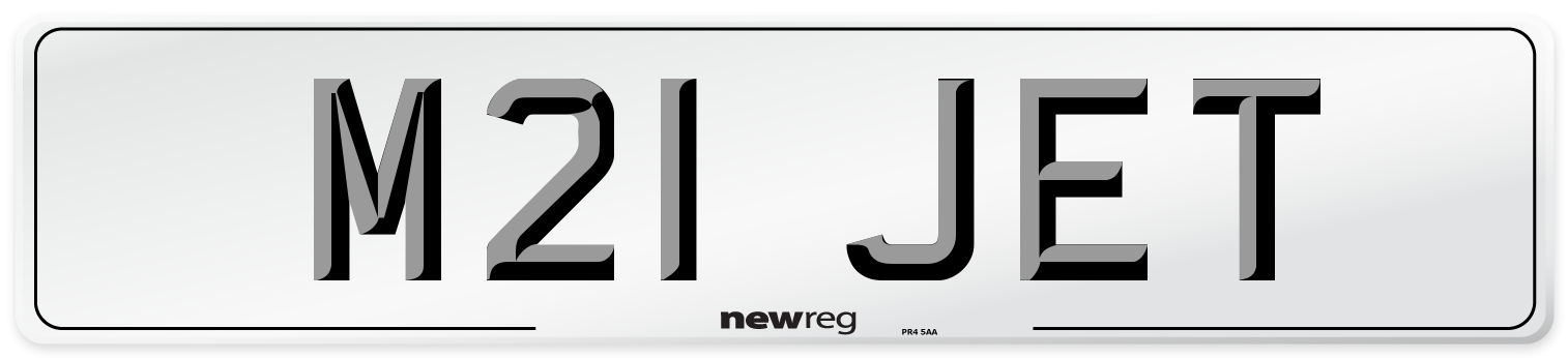 M21 JET Front Number Plate