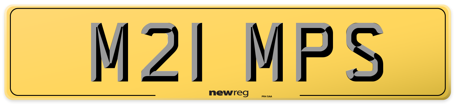 M21 MPS Rear Number Plate
