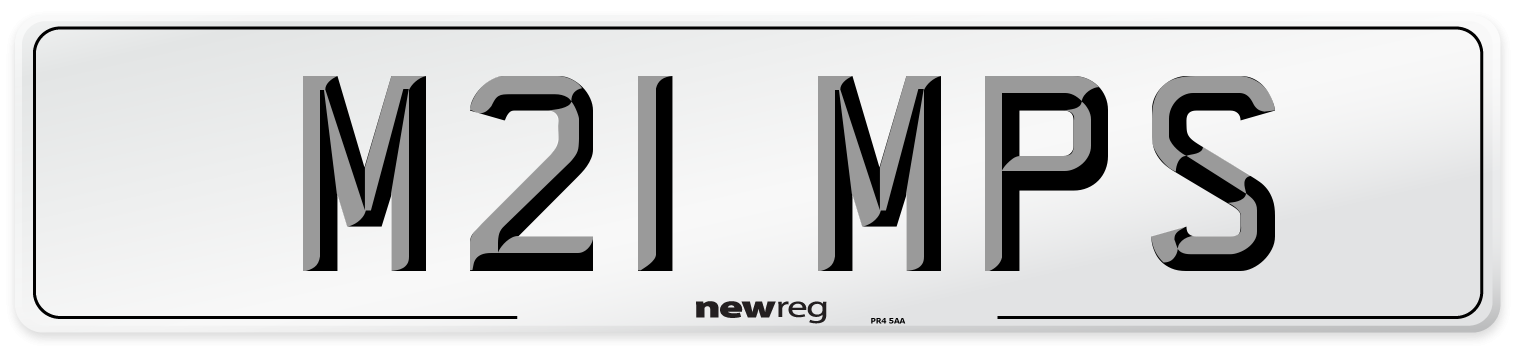 M21 MPS Front Number Plate