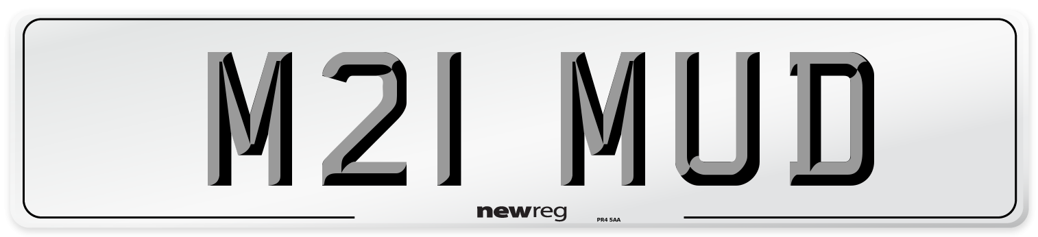 M21 MUD Front Number Plate