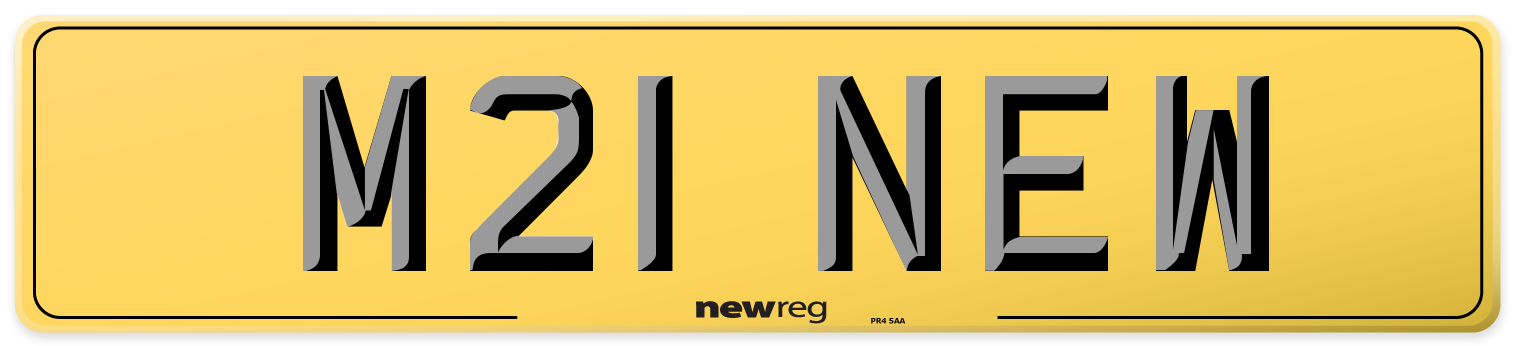 M21 NEW Rear Number Plate