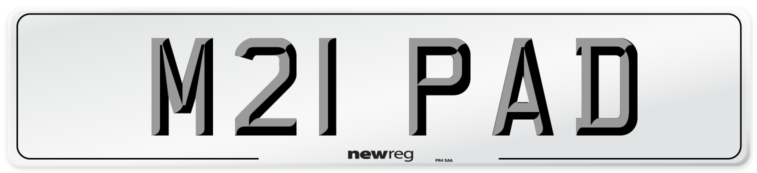 M21 PAD Front Number Plate