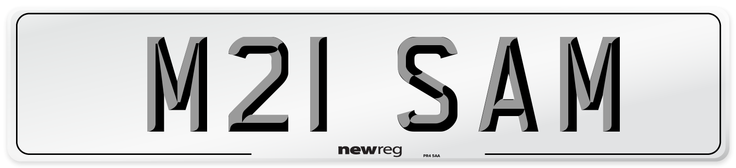M21 SAM Front Number Plate