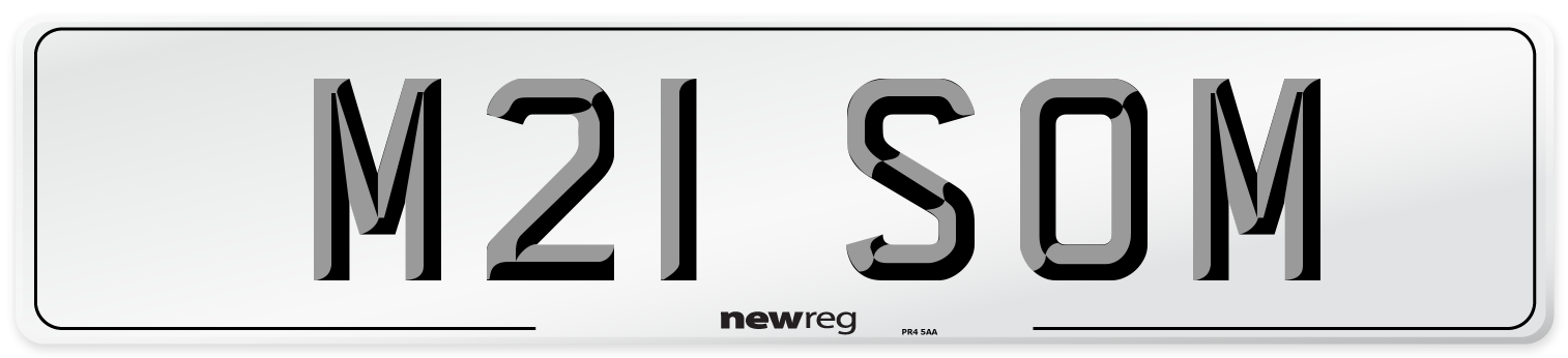 M21 SOM Front Number Plate