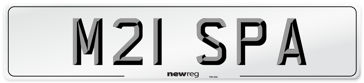 M21 SPA Front Number Plate