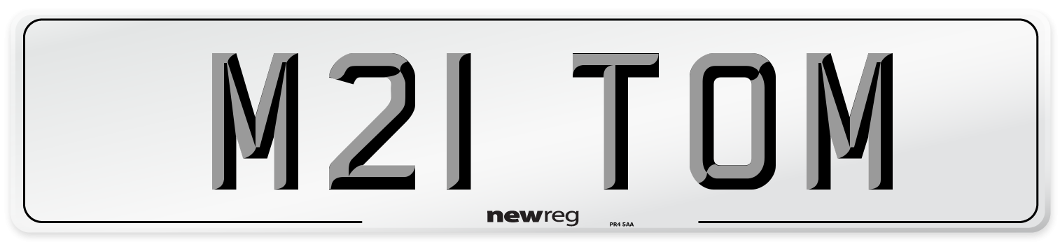M21 TOM Front Number Plate
