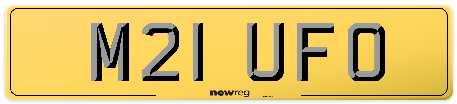 M21 UFO Rear Number Plate