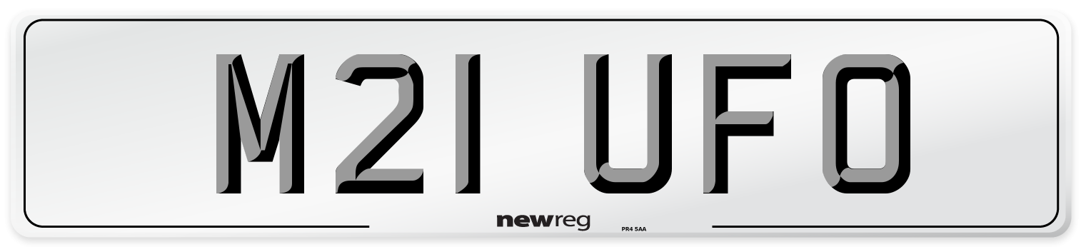 M21 UFO Front Number Plate