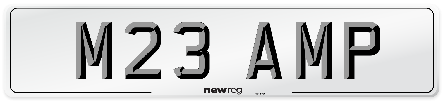 M23 AMP Front Number Plate