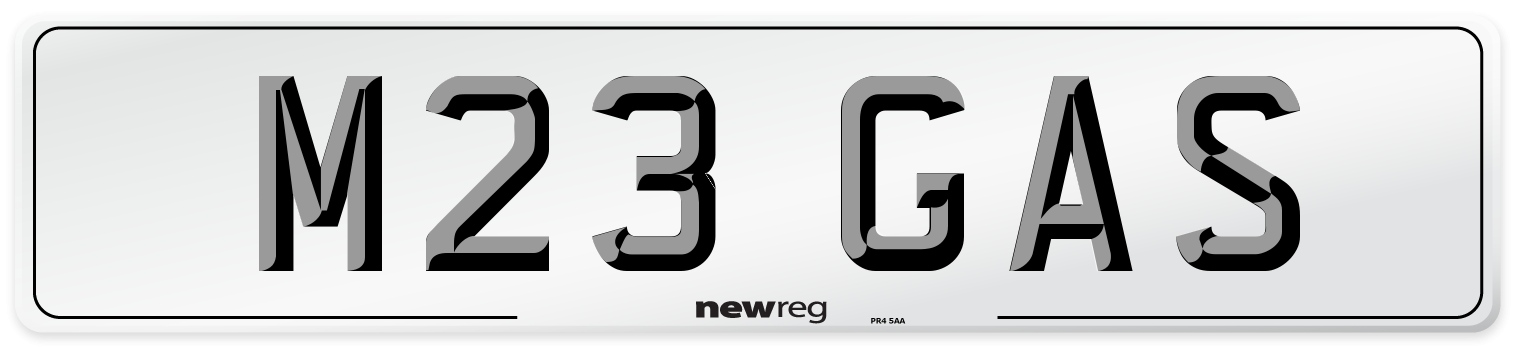 M23 GAS Front Number Plate