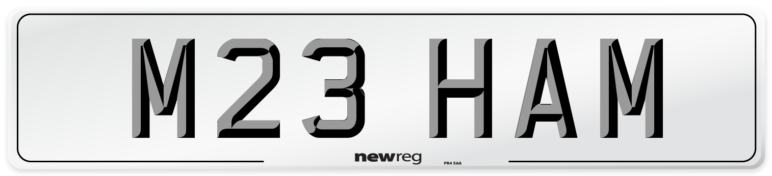 M23 HAM Front Number Plate
