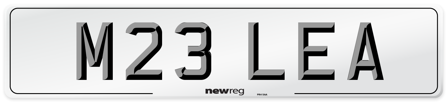 M23 LEA Front Number Plate