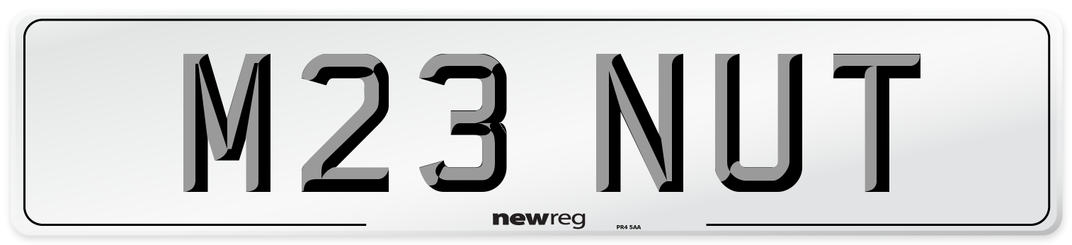 M23 NUT Front Number Plate