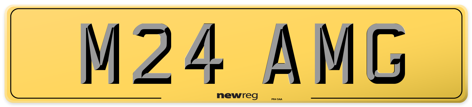 M24 AMG Rear Number Plate