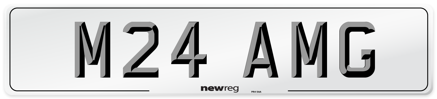 M24 AMG Front Number Plate