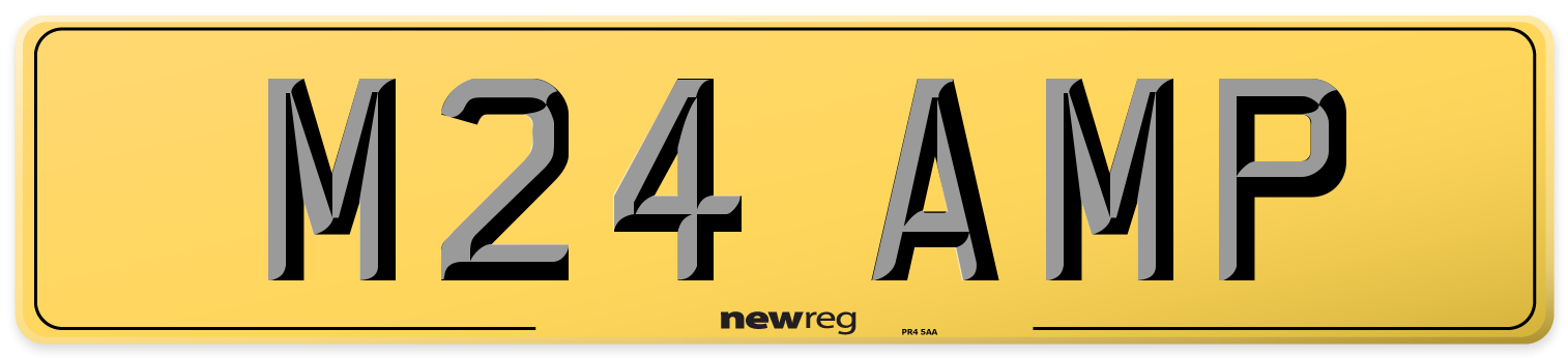 M24 AMP Rear Number Plate