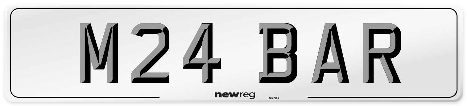 M24 BAR Front Number Plate