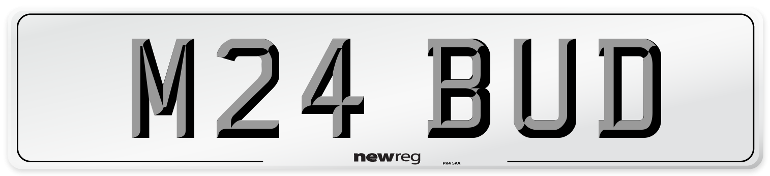 M24 BUD Front Number Plate