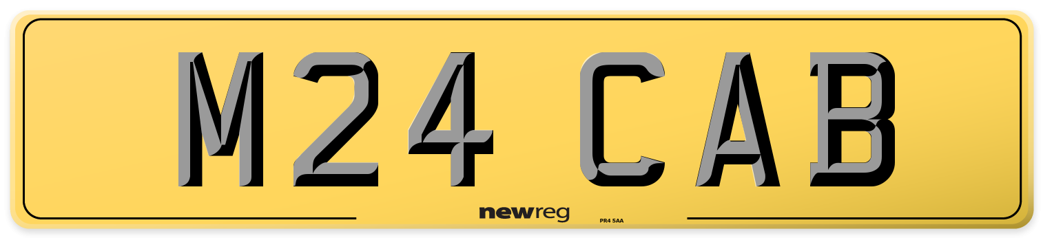 M24 CAB Rear Number Plate