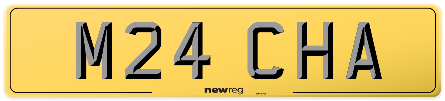 M24 CHA Rear Number Plate