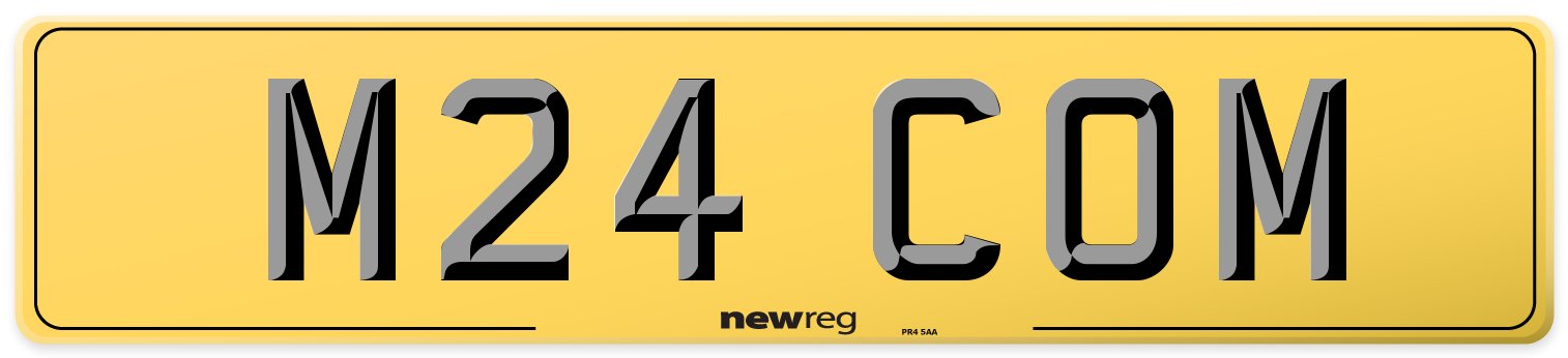 M24 COM Rear Number Plate