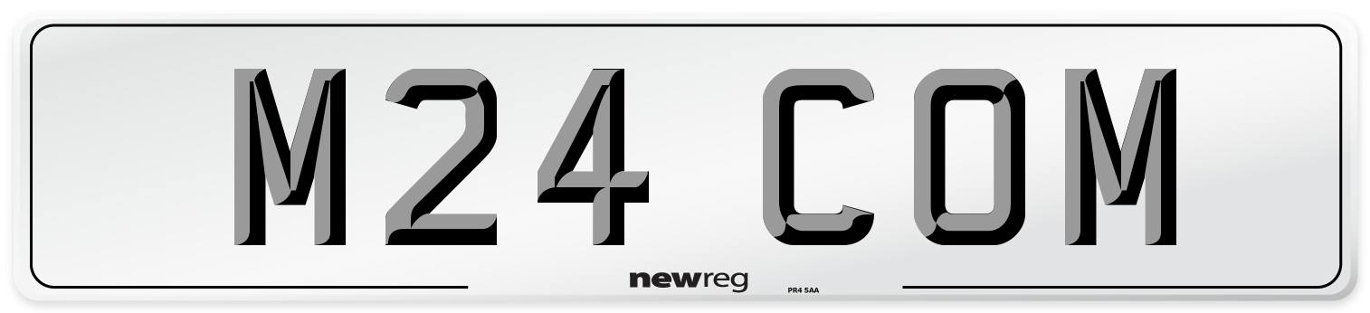 M24 COM Front Number Plate