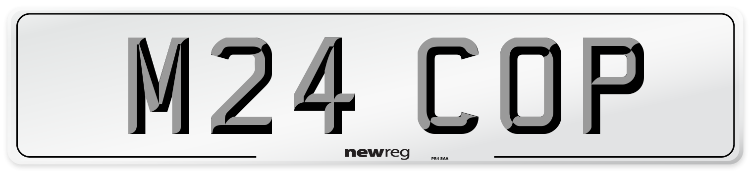 M24 COP Front Number Plate