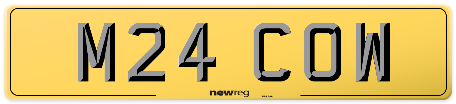 M24 COW Rear Number Plate